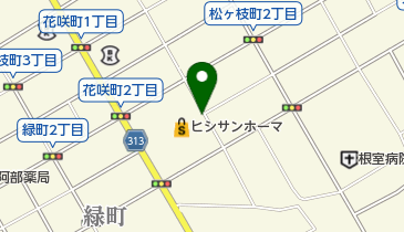 ソフトバンク根室の地図画像