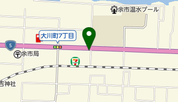 ソフトバンク余市の地図画像