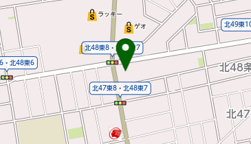 ソフトバンク札幌北栄の地図画像