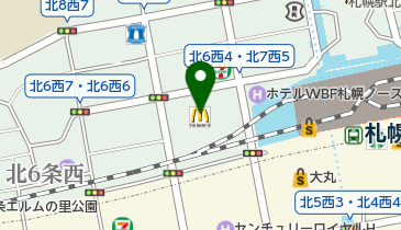 ソフトバンクヨドバシ札幌の地図画像