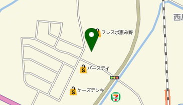 ソフトバンクフレスポ恵み野の地図画像