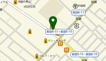 ソフトバンク手稲の地図画像