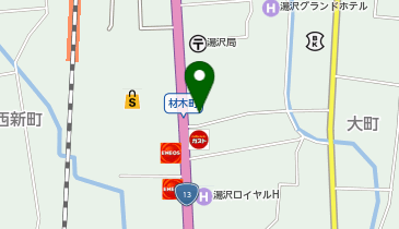 ソフトバンク湯沢の地図画像