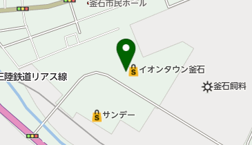 ソフトバンクイオンタウン釜石の地図画像