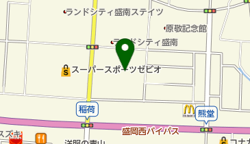 ソフトバンク盛岡本宮の地図画像