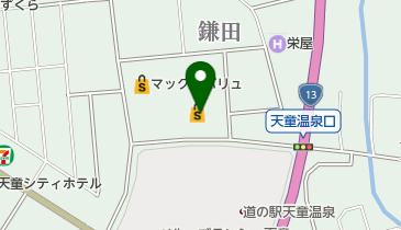 ソフトバンク天童中央の地図画像