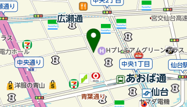 ソフトバンク仙台クリスロードの地図画像