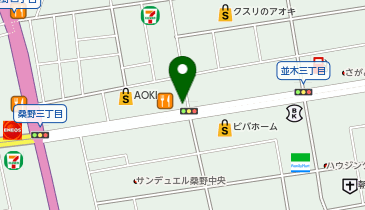 ソフトバンク郡山桑野の地図画像