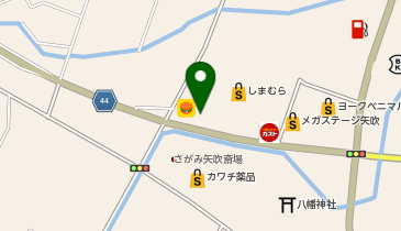 ソフトバンク矢吹の地図画像