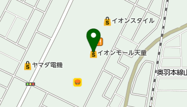 ソフトバンクイオンモール天童の地図画像