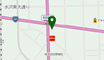 ソフトバンク奥州水沢の地図画像