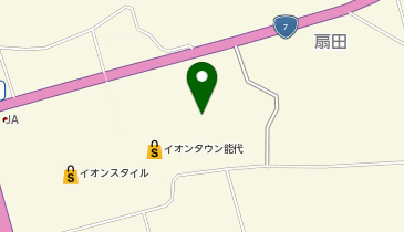 ソフトバンクイオンタウン能代の地図画像