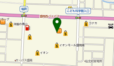 ソフトバンクイオンモール盛岡南の地図画像