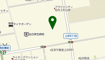 ソフトバンクイオンモール仙台上杉の地図画像