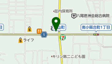 ソフトバンク八尾の地図画像