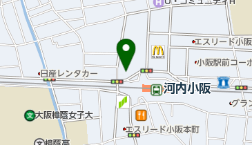 ソフトバンク小阪の地図画像