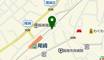 ソフトバンク尾崎駅前の地図画像