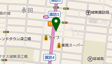ソフトバンク深江橋の地図画像