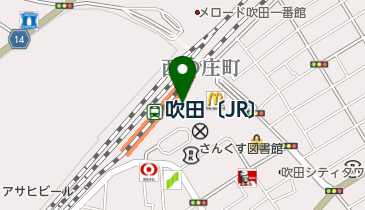 ソフトバンクJR吹田の地図画像