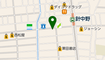 ソフトバンク針中野の地図画像