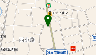 ソフトバンク箕面の地図画像