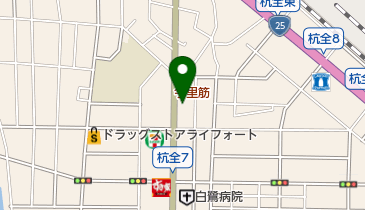 ソフトバンク杭全の地図画像