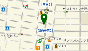 ソフトバンクあびこの地図画像