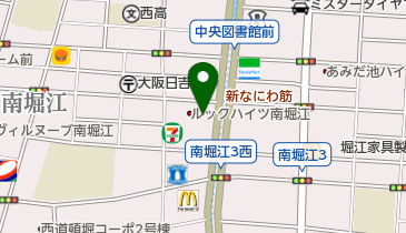 ソフトバンク西長堀の地図画像