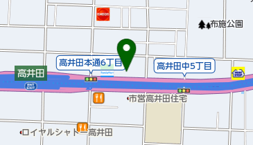 ソフトバンク高井田の地図画像