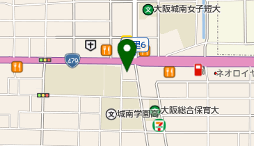 ソフトバンク長居公園東の地図画像