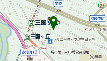 ソフトバンク三国ヶ丘の地図画像