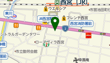 ソフトバンクJR西宮の地図画像