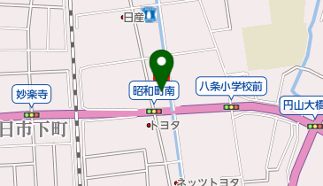 ソフトバンク豊岡の地図画像