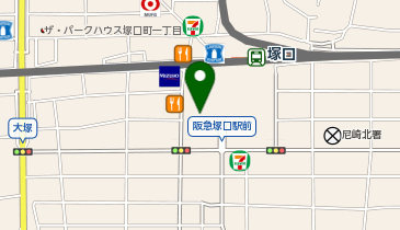 ソフトバンクSOCOLA塚口クロスの地図画像