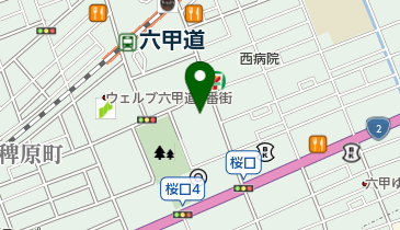 ソフトバンクJR六甲道の地図画像