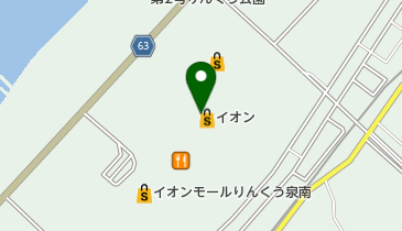 ソフトバンクイオンモールりんくう泉南の地図画像