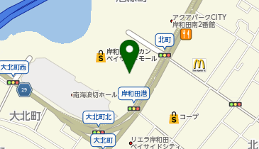 ソフトバンク岸和田カンカンベイサイドモールの地図画像