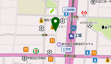 ソフトバンクショップサテライト江坂の地図画像