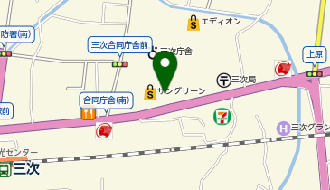 ソフトバンク三次サングリーンの地図画像