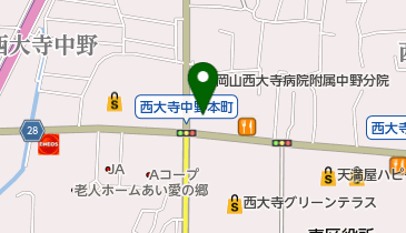 ソフトバンク西大寺の地図画像