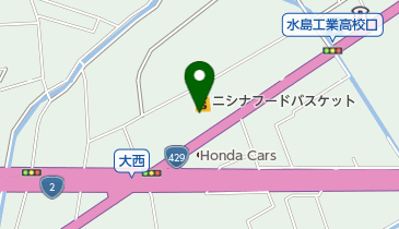 ソフトバンク倉敷中島の地図画像