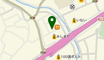 ソフトバンク松江田和山の地図画像