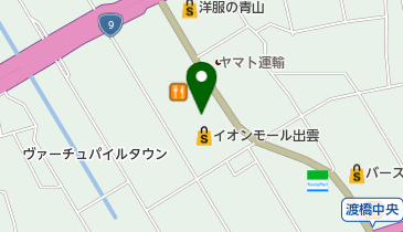 ソフトバンクイオンモール出雲の地図画像