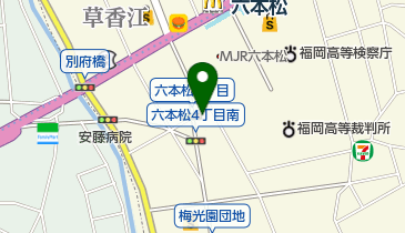 ソフトバンク六本松の地図画像