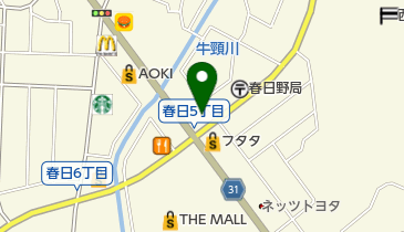 ソフトバンクアクロスモール春日の地図画像