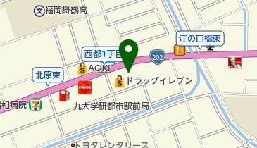ソフトバンク九大学研都市の地図画像