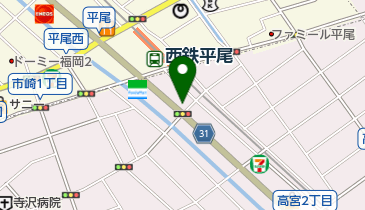 ソフトバンク平尾駅前の地図画像
