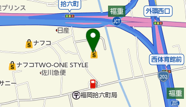 ソフトバンクMEGAドン・キホーテ福重の地図画像