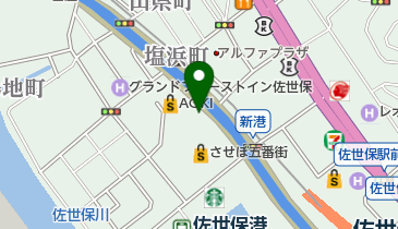 ソフトバンクさせぼ五番街の地図画像