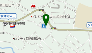 ソフトバンク別府青山の地図画像